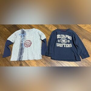 Boys Size 5 BUNDLE of 2 Long Sleeve Tees